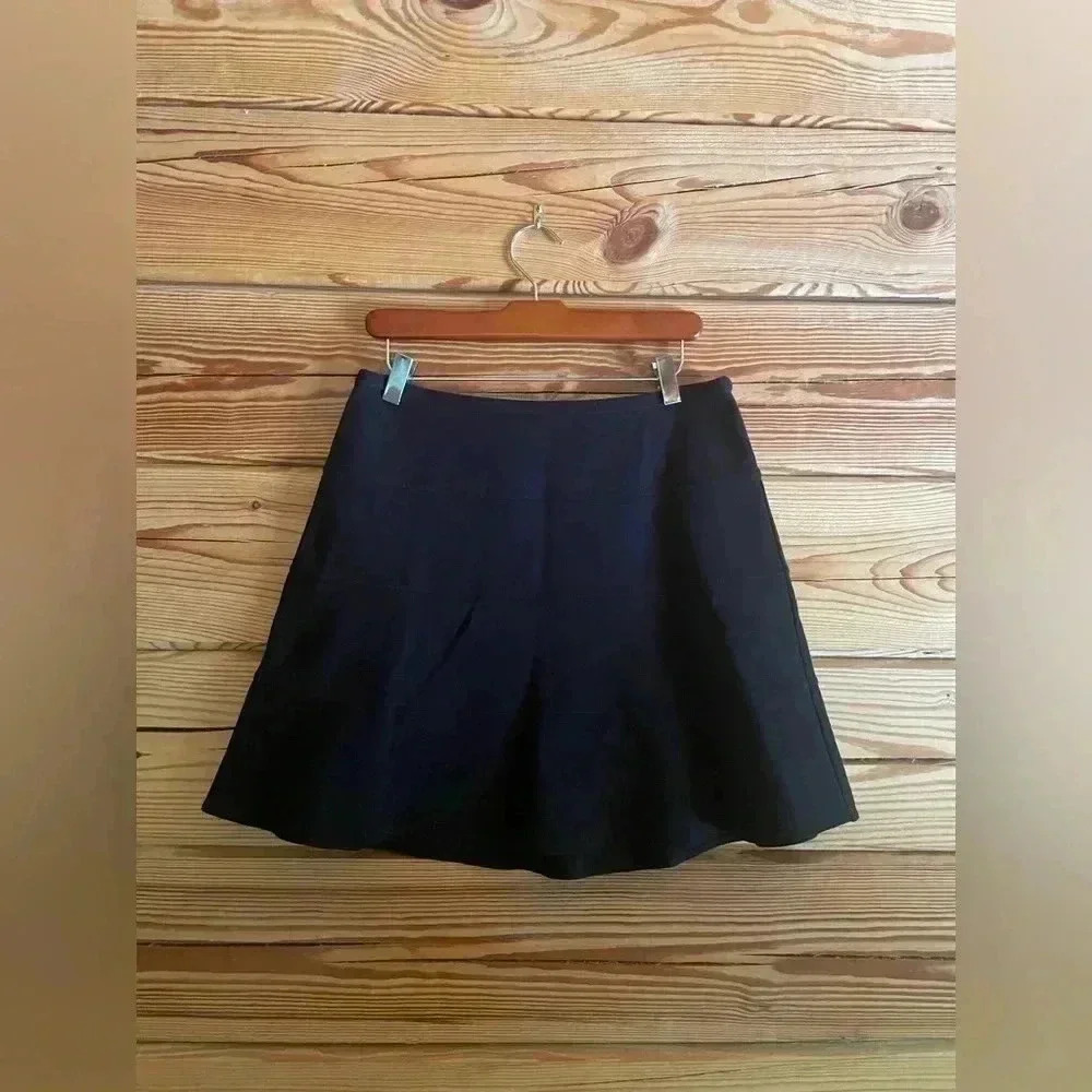 Vintage BCBG Max Azria black tiered skater circle skirt